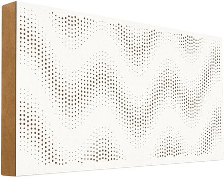 Absorberende træpanel Mega Acoustic FiberPRO120 Sinus White/Light Brown Absorberende træpanel - 1