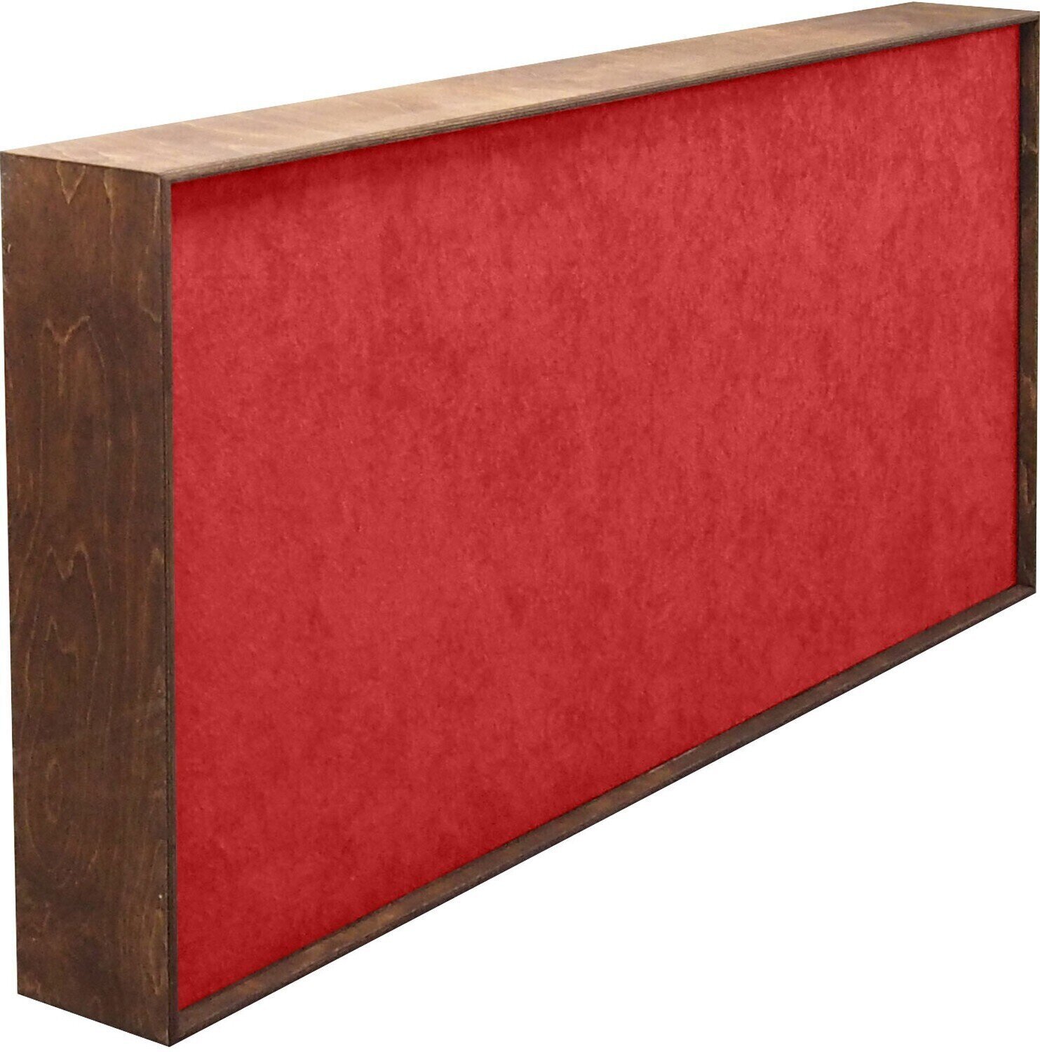 Absorpčný drevený panel Mega Acoustic FiberExcellent120 Walnut/Red Absorpčný drevený panel