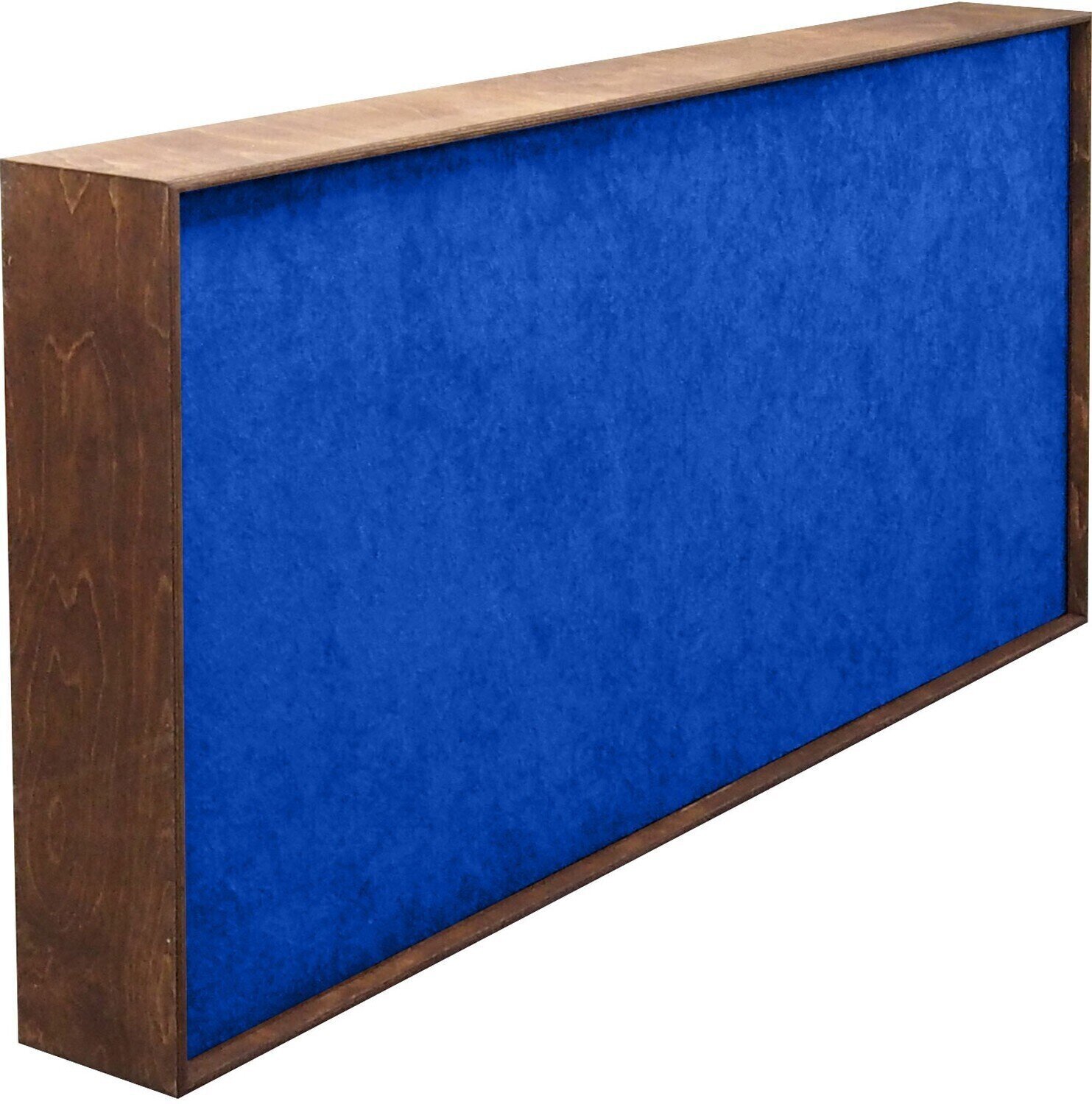 Panneau de bois absorbant Mega Acoustic FiberExcellent120 Walnut/Blue Panneau de bois absorbant