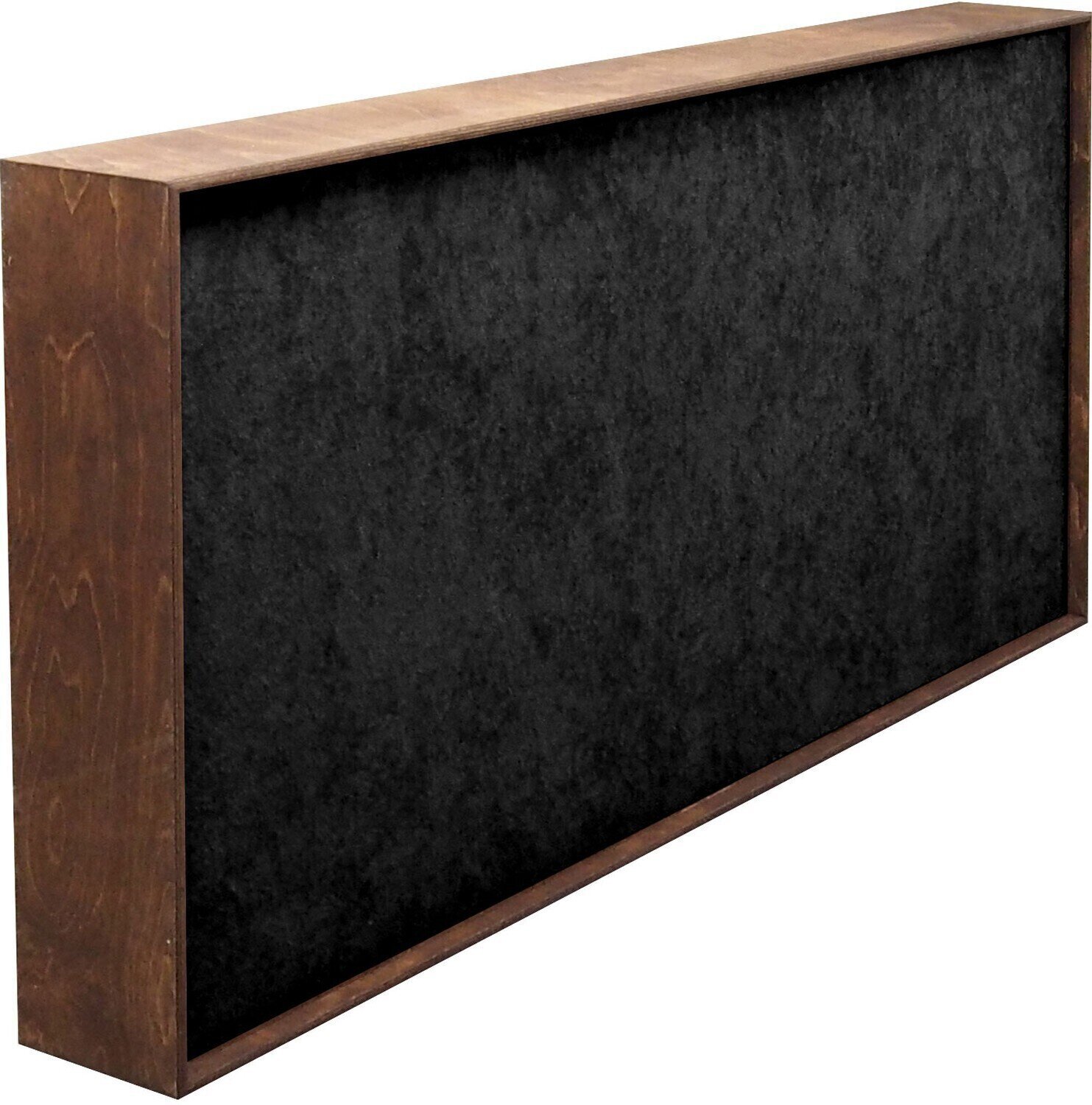 Painel de madeira absorvente Mega Acoustic FiberExcellent120 Walnut/Black Painel de madeira absorvente