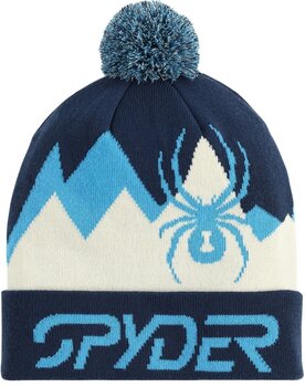 Шапка за ски Spyder Mens Zone Pom True Navy UNI Шапка за ски - 1