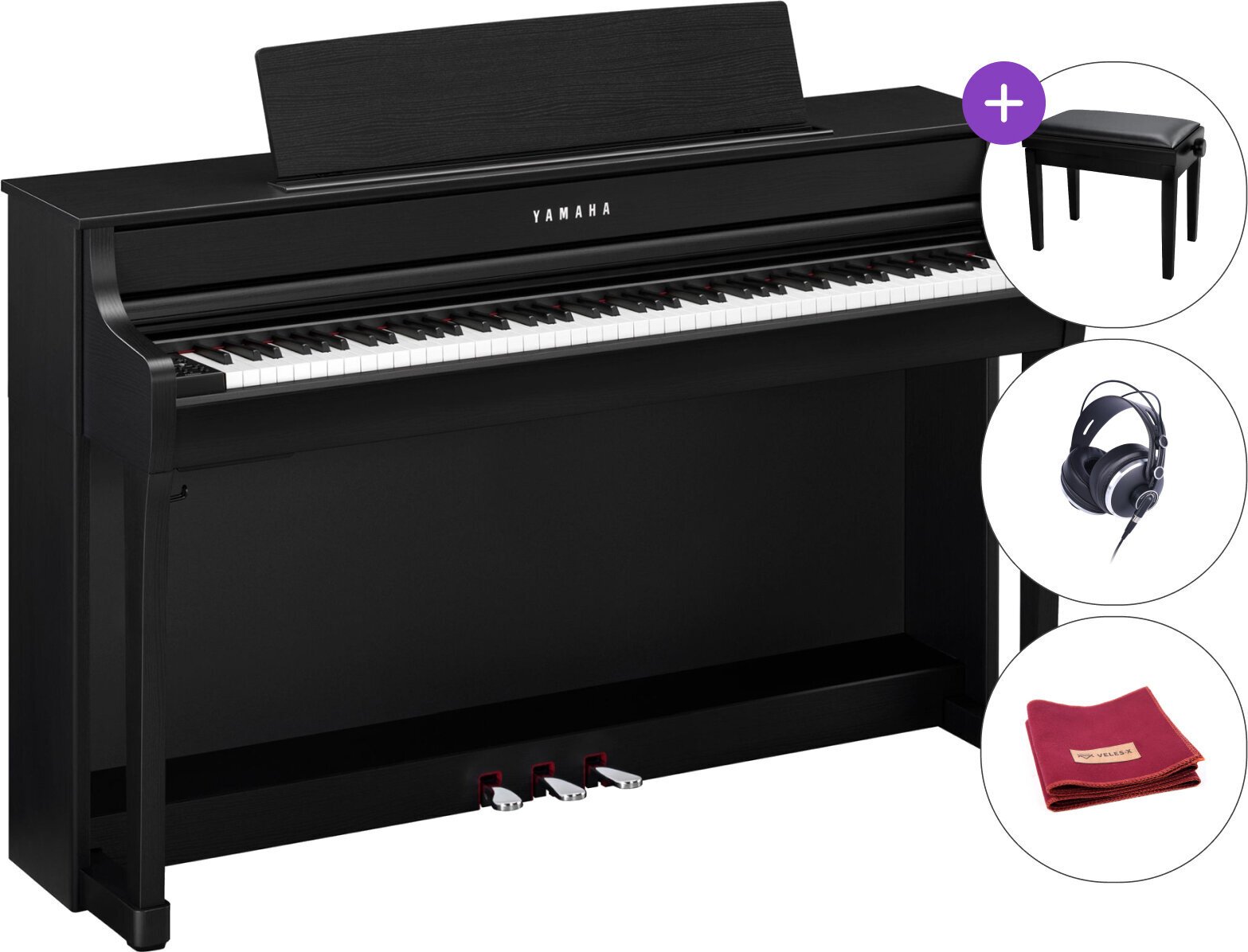 Piano numérique Yamaha CLP-845 B SET Piano numérique Black