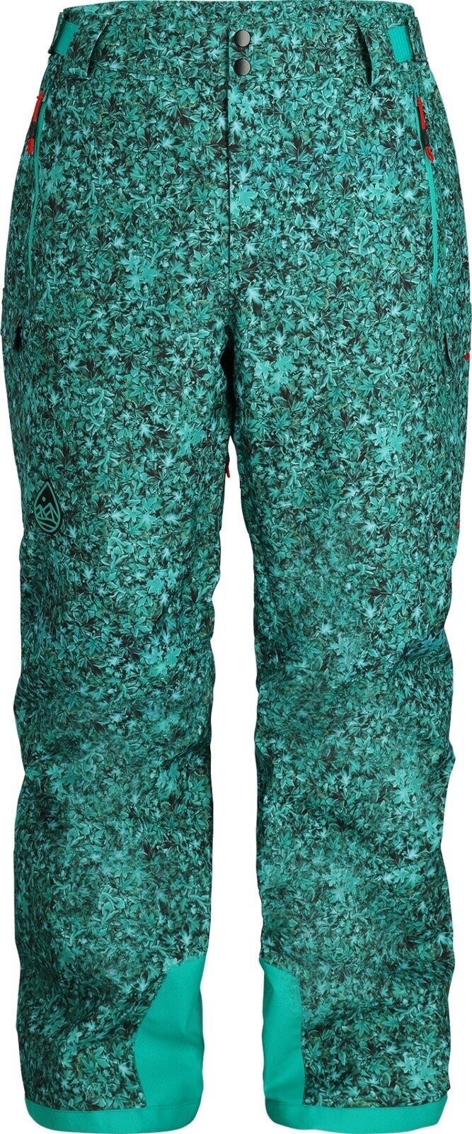 Ski-broek Spyder Mens Seventy Maple Haze/Teal Green M Ski-broek