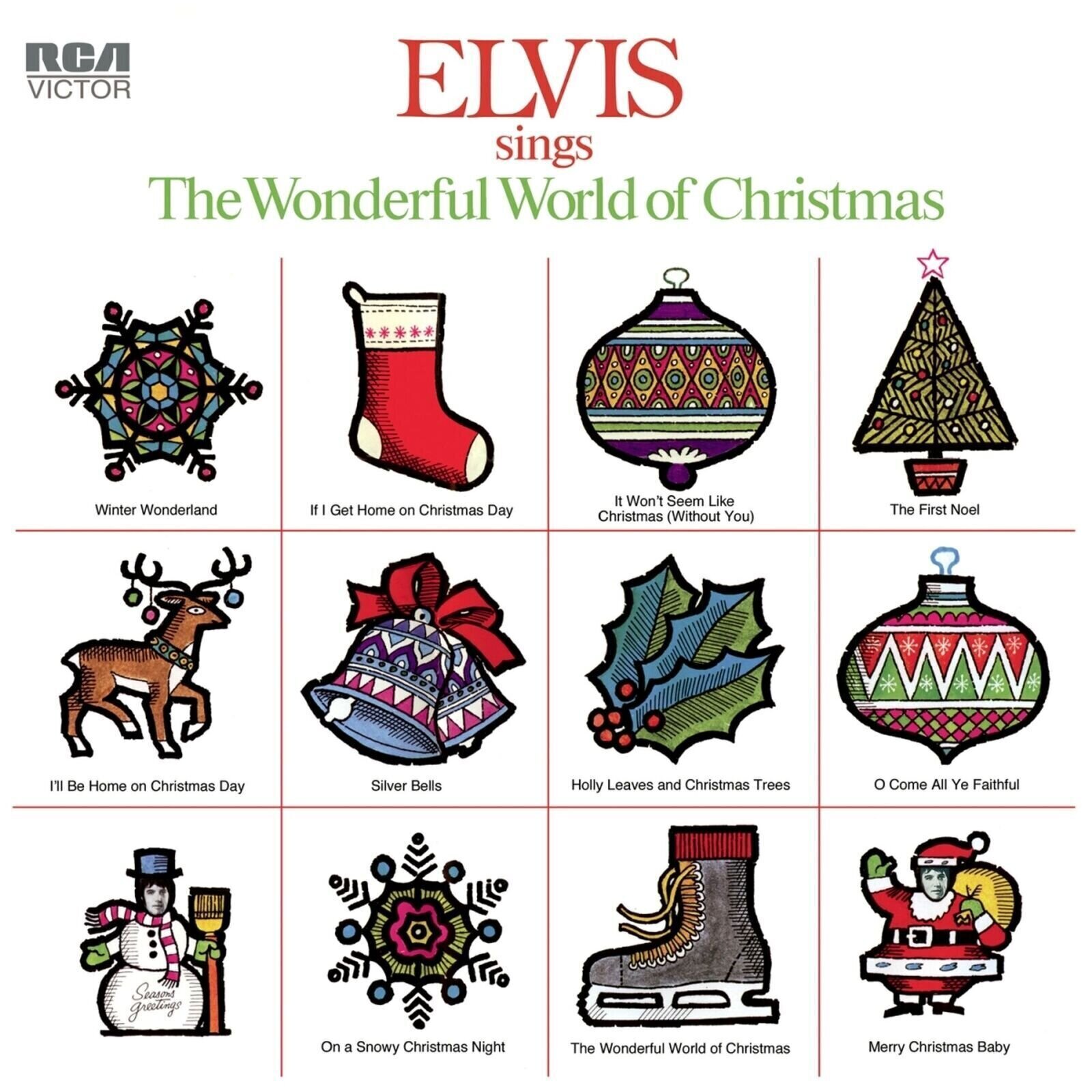 LP deska Elvis Presley - Elvis Sings The Wonderful World Of Christmas (Reissue) (LP)