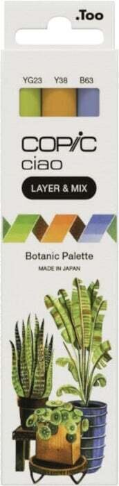 Felt-Tip Pen Copic Ciao Markers Botanic 3 pcs