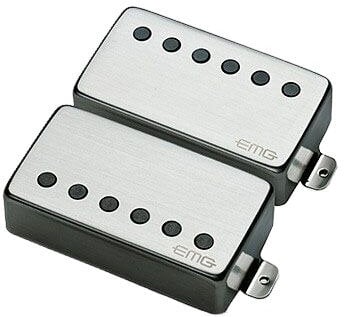 Tonabnehmer für Gitarre EMG JH "HET" Set Brushed Chrome Tonabnehmer für Gitarre