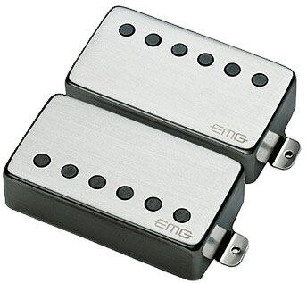 Humbucker Pickup EMG JH "HET" Set Brushed Chrome Humbucker Pickup - 1