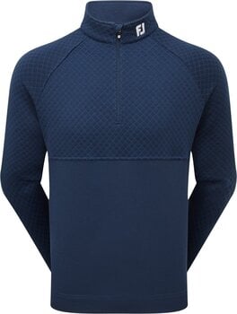 Hoodie/Sweater Footjoy Jacquard Thermal Navy L Sweatshirt - 1