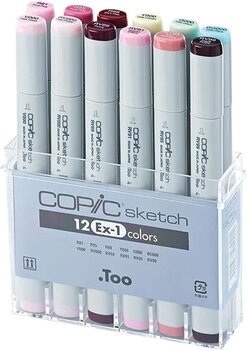 Felt-Tip Pen Copic Sketch Markers Ex Set 1 12 pcs - 1