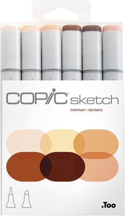 Pennarell Copic Sketch Cartuccia d'inchiostro Skin Tones 6 pezzi