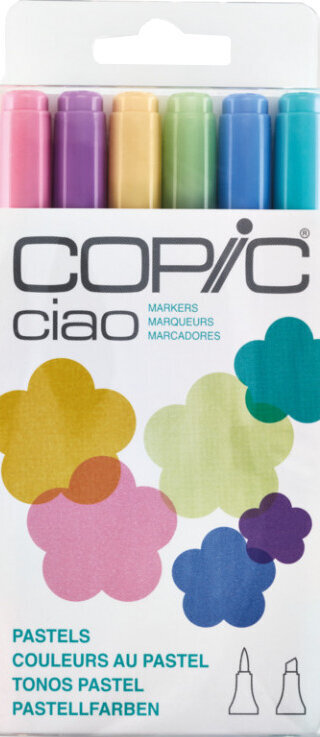 Felt-Tip Pen Copic Ciao Markers Pastels 6 pcs