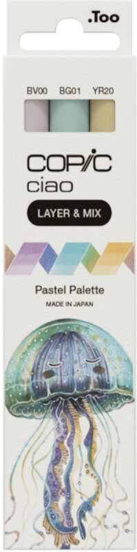 Pixur cu pâslă Copic Ciao Refill cerneală Pastel 3 buc