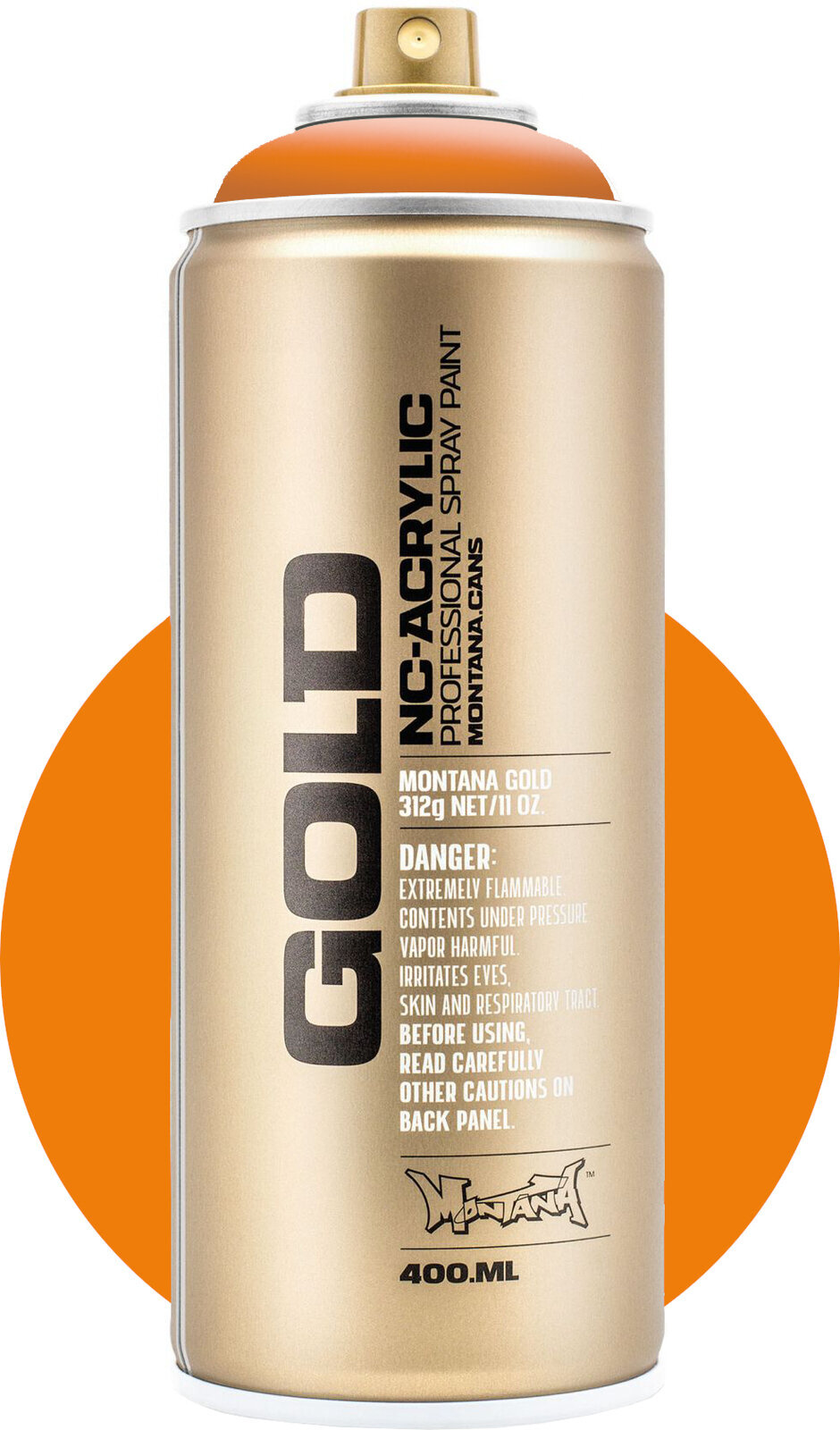 Spraymaling Montana Cans Gold Spraymaling SH2000 Orange Light 400 ml 1 stk.