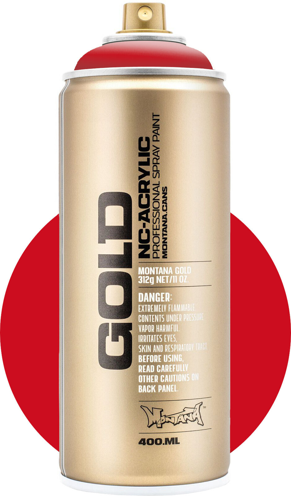 Σπρέι Μπογκιά Montana Cans Gold Σπρέι μπογιά SH3000 Red 400 ml 1 τεμ.