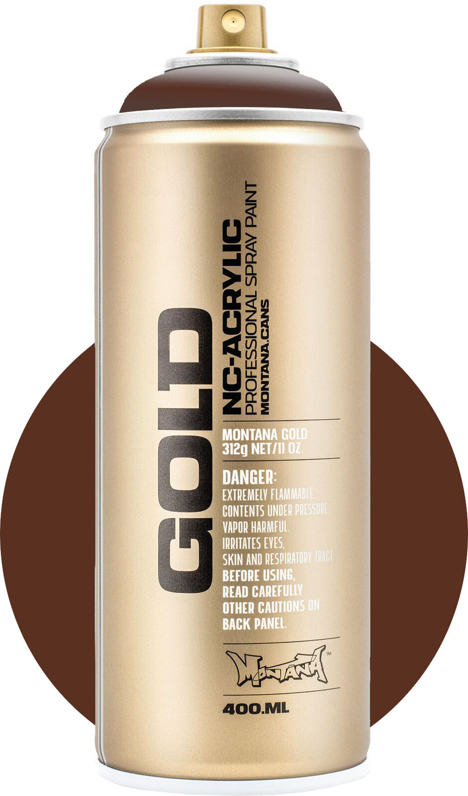 Ruiskumaali Montana Cans Gold Spray-maali SH8010 Brown 400 ml 1 kpl