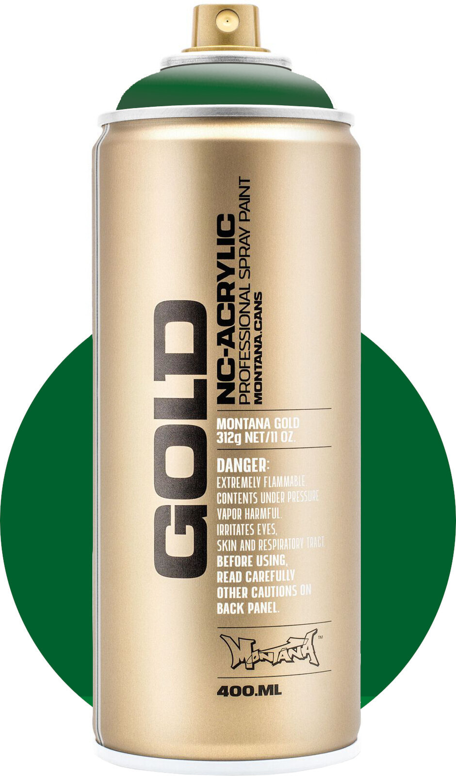 Peinture en aérosol
 Montana Cans Gold Peinture en aérosol SH6020 Green Dark 400 ml 1 pc