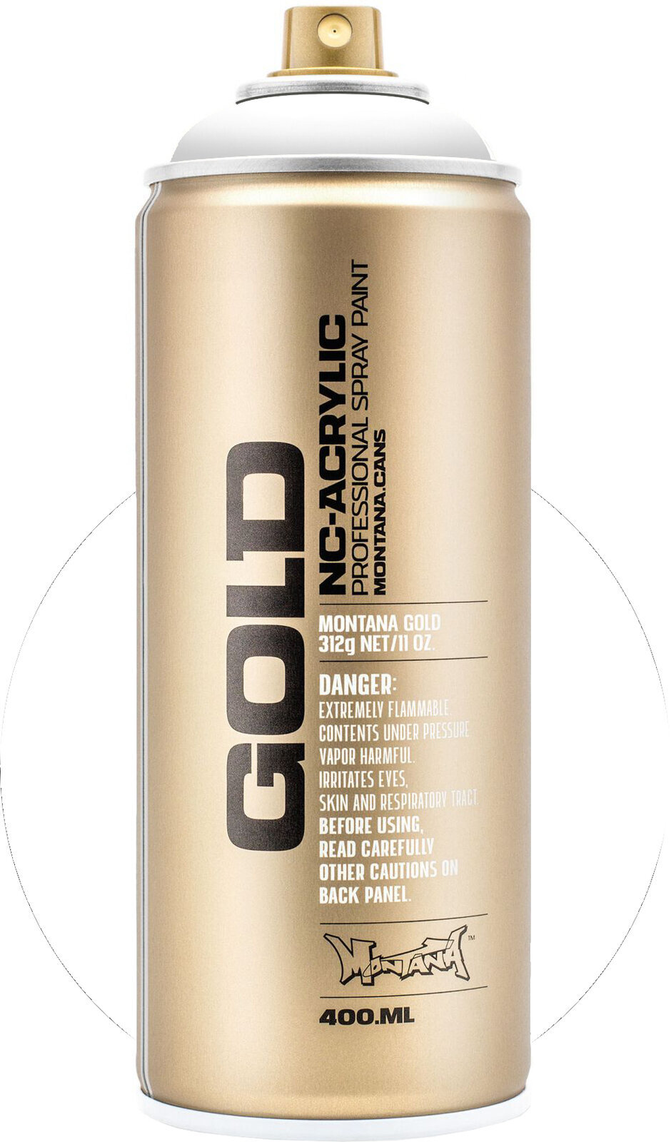 Spray Paint Montana Cans Gold Spray Paint SH9100 White 400 ml 1 pc