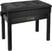 Tabouret de piano en bois Pianonova BCDPS-B Tabouret de piano en bois avec espace de rangement Black