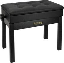 Pianonova BCDPS-B Taburete de piano de madera con espacio de almacenamiento Black (Recién desempaquetado)