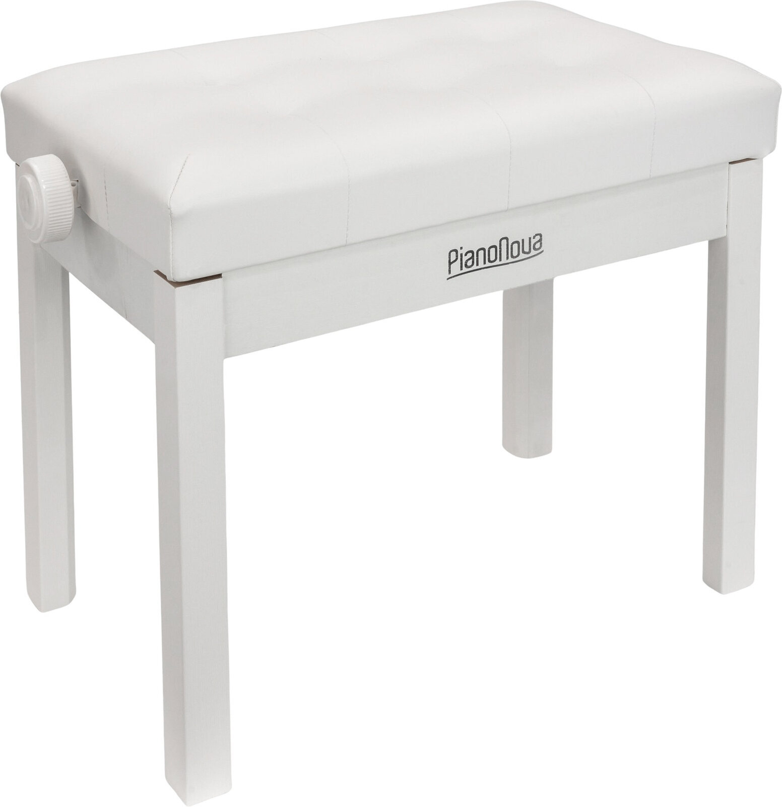 Wooden piano stool Pianonova DPB2025-WH Wooden piano stool White