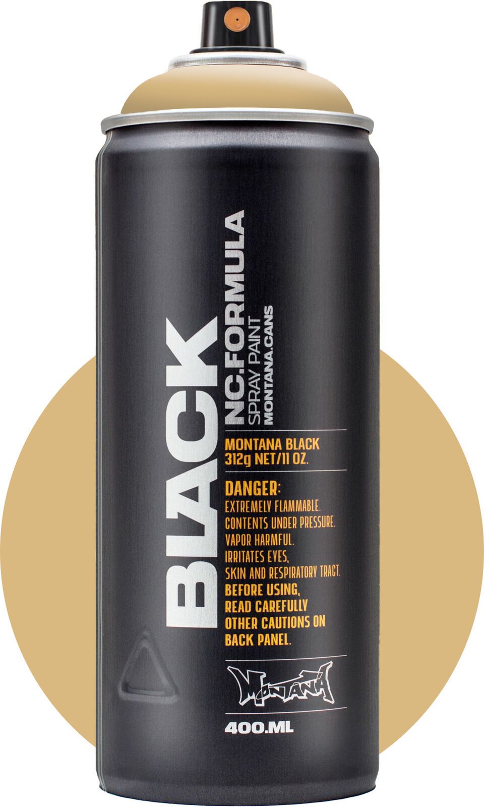 Tinta em spray Montana Cans Black Spray Paints 8020 Beige 400 ml 1 un.