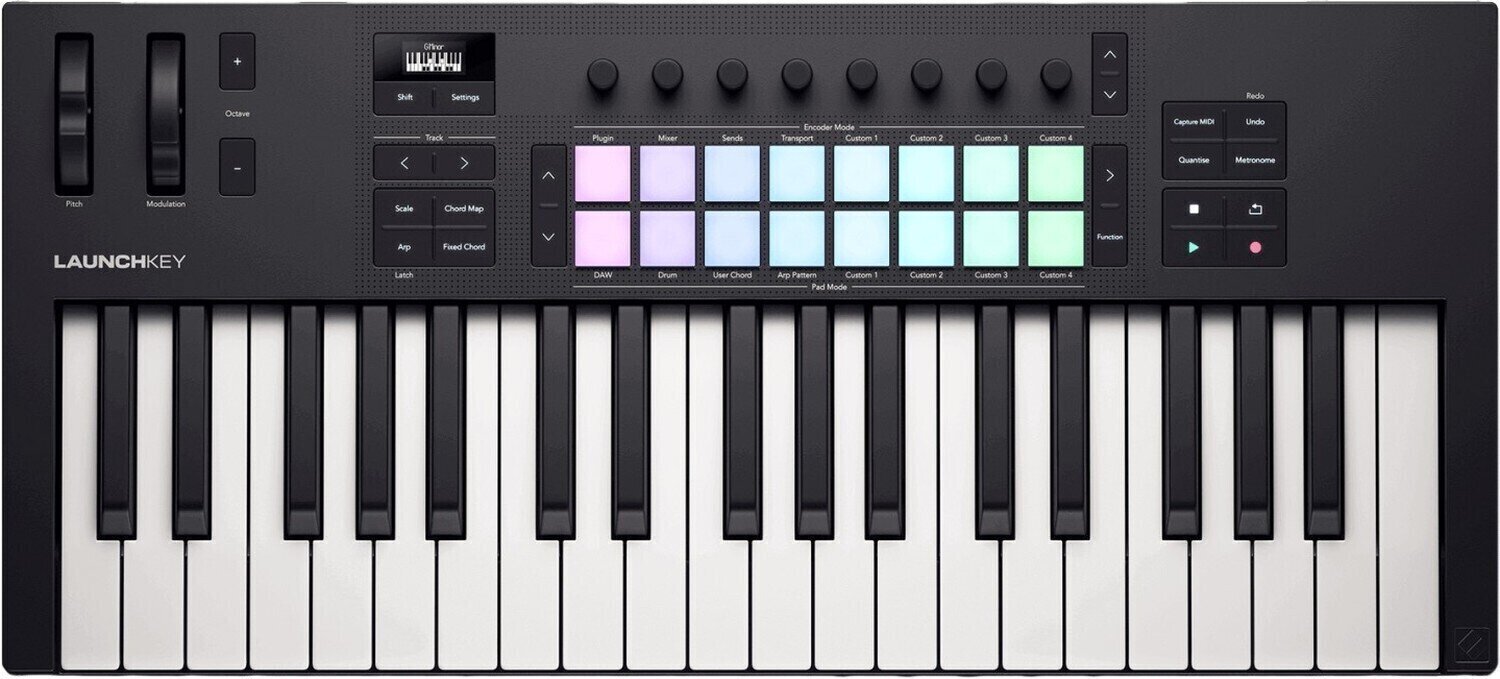 MIDI toetsenbord Novation Launchkey 37 MK4 MIDI toetsenbord Black