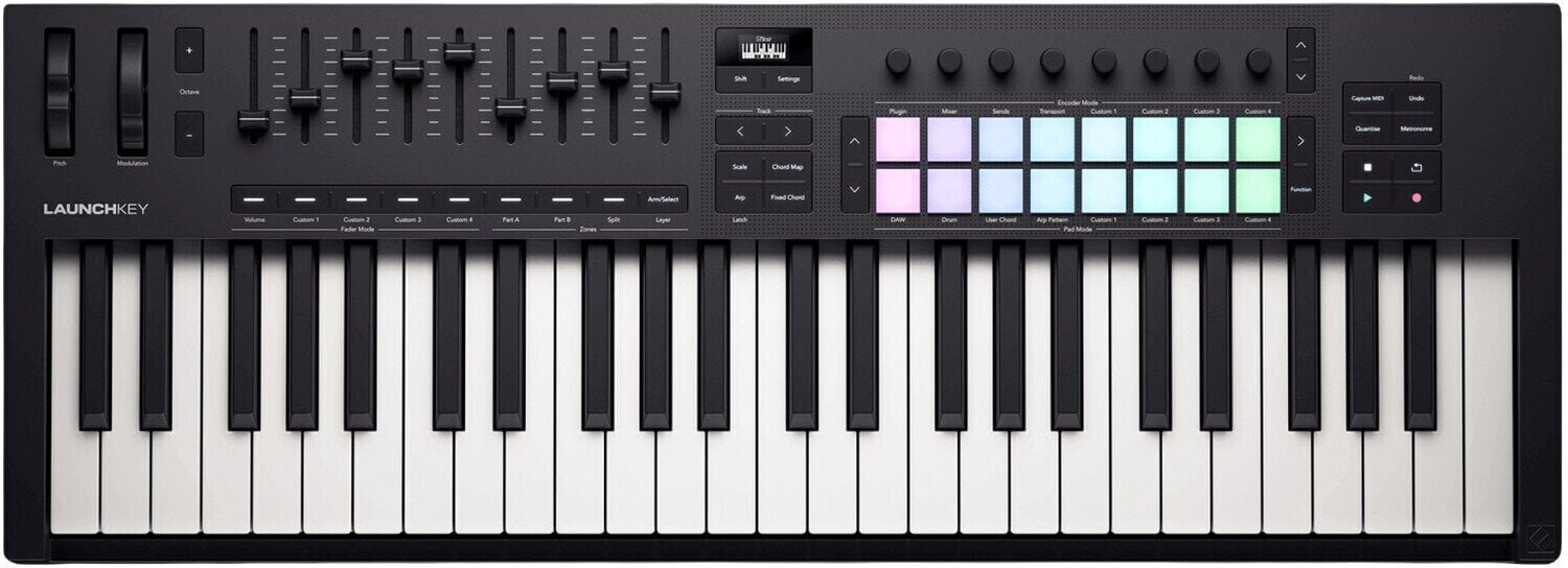 MIDI sintesajzer Novation Launchkey 49 MK4 MIDI sintesajzer Black