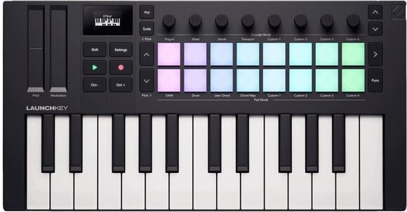 Klawiatury sterujące do 25 klawiszy Novation Launchkey Mini 25 MK4 Klawiatury sterujące do 25 klawiszy Black - 1