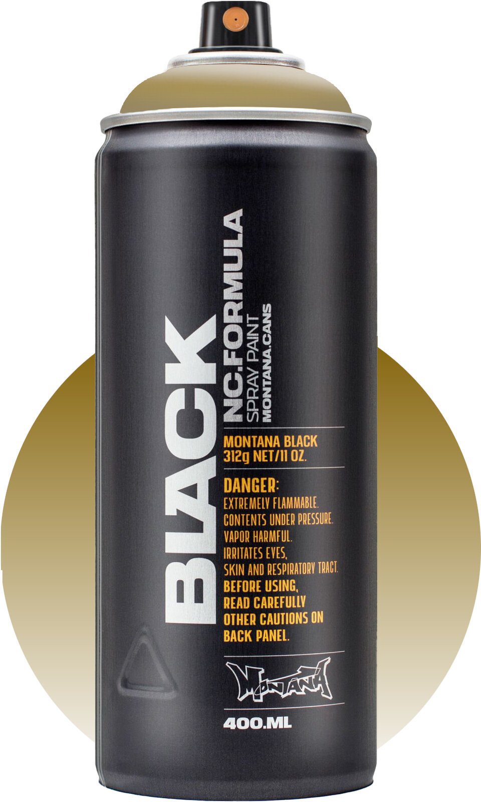 Ruiskumaali Montana Cans Black Spray-maali Gold Goldchrome 400 ml 1 kpl