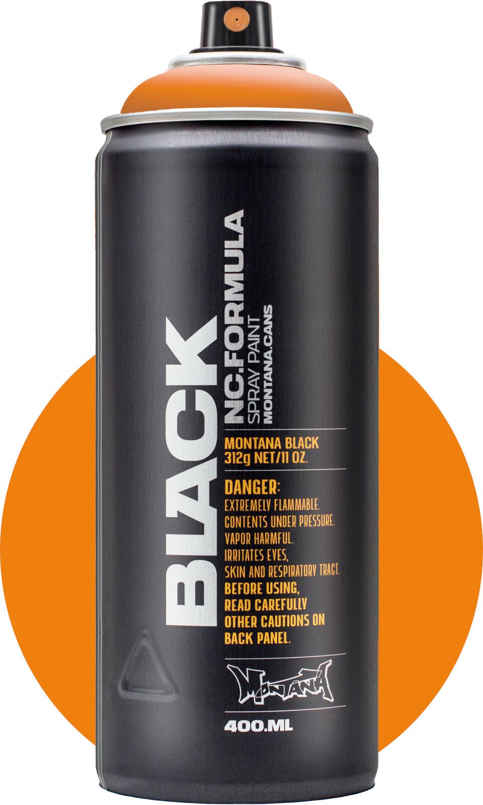 Spray Paint Montana Cans Black Spray Paint 2070 Clockwork Orange 400 ml 1 pc