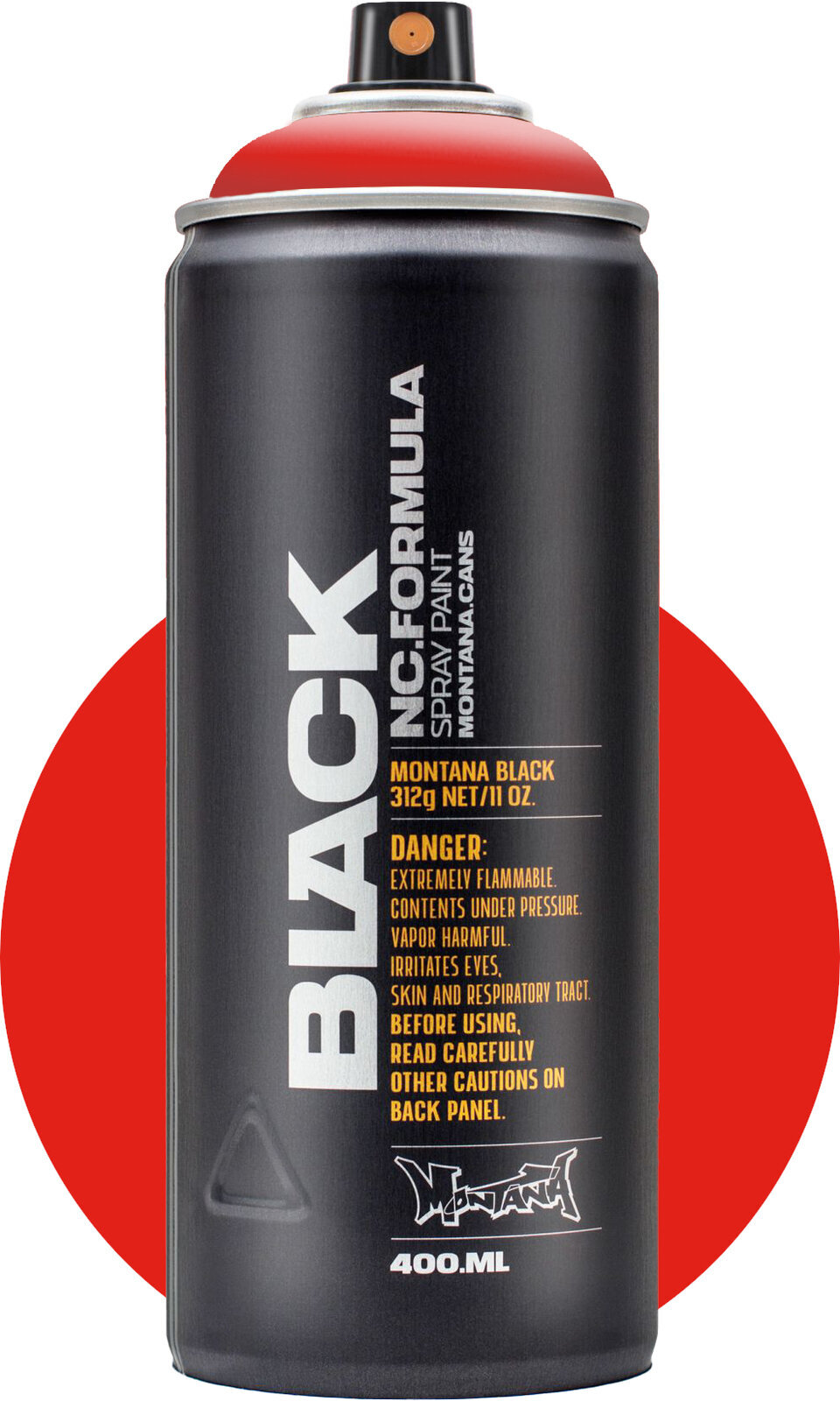 Σπρέι Μπογκιά Montana Cans Black Σπρέι μπογιά P3000 Power Red 400 ml 1 τεμ.