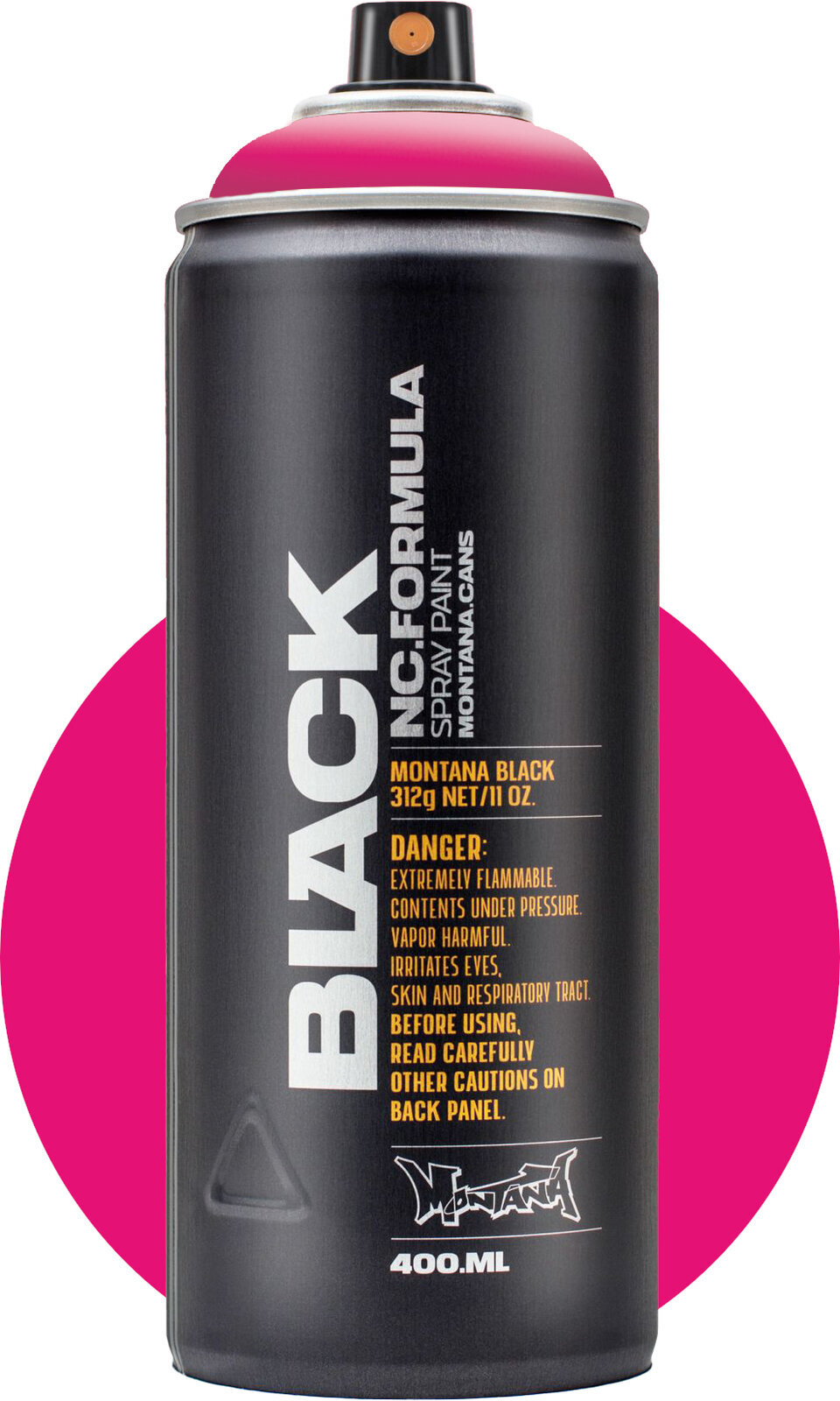 Ruiskumaali Montana Cans Black Spray-maali TR4000 True Magenta 400 ml 1 kpl