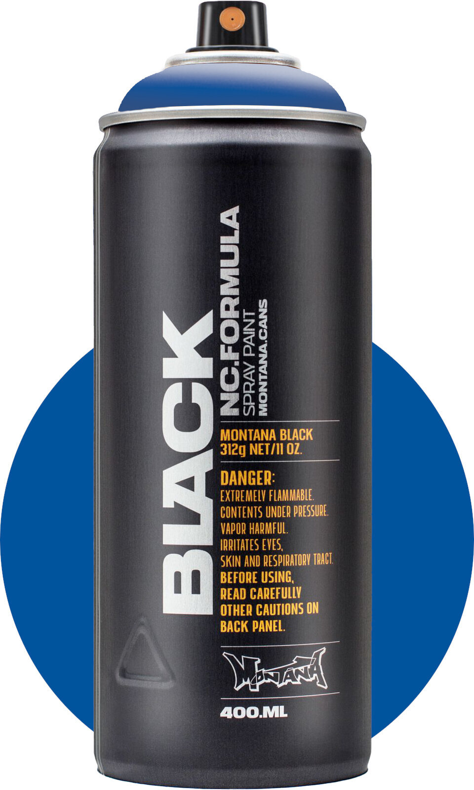 Spray Paint Montana Cans Black Spray Paint P5000 Power Blue 400 ml 1 pc