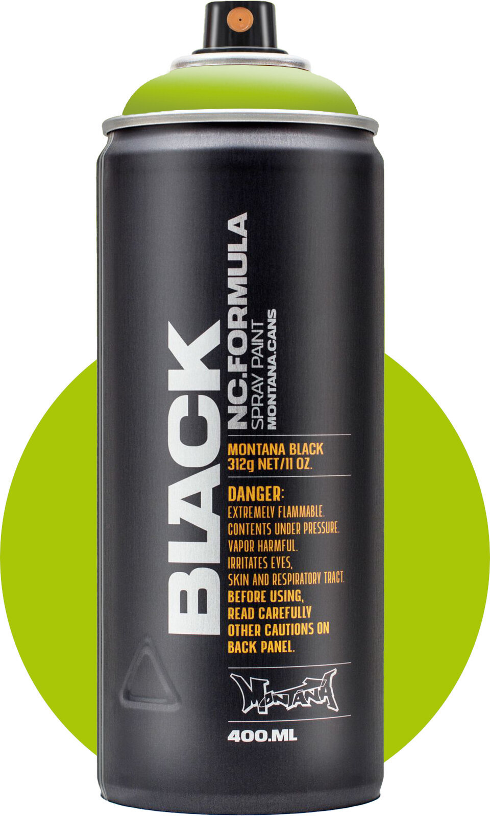 Ruiskumaali Montana Cans Black Spray-maali 6010 Slimer 400 ml 1 kpl