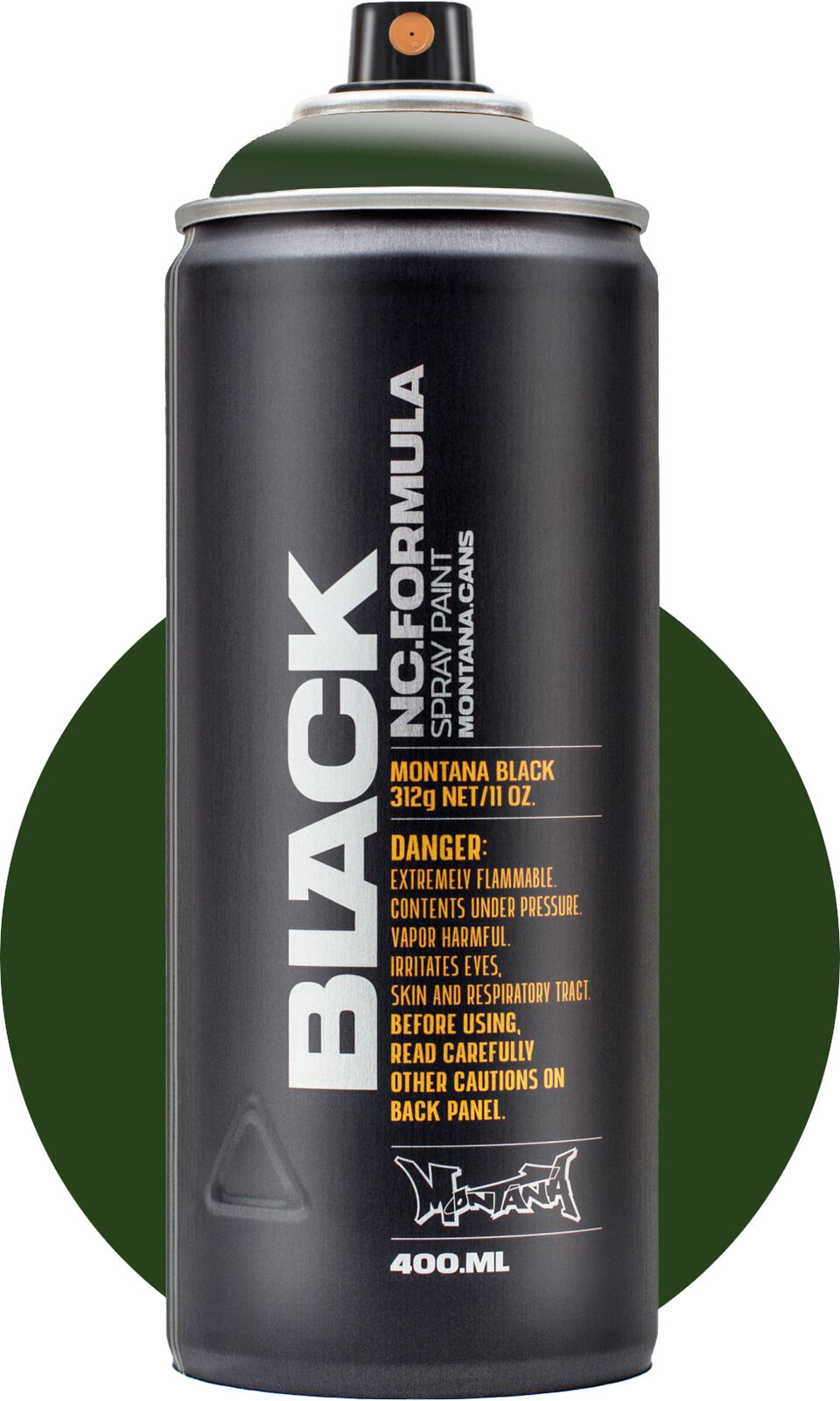 Tinta em spray Montana Cans Black Spray Paints 6730 Toad 400 ml 1 un.