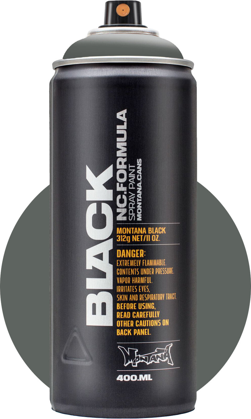 Ruiskumaali Montana Cans Black Spray-maali 7070 Rhino 400 ml 1 kpl