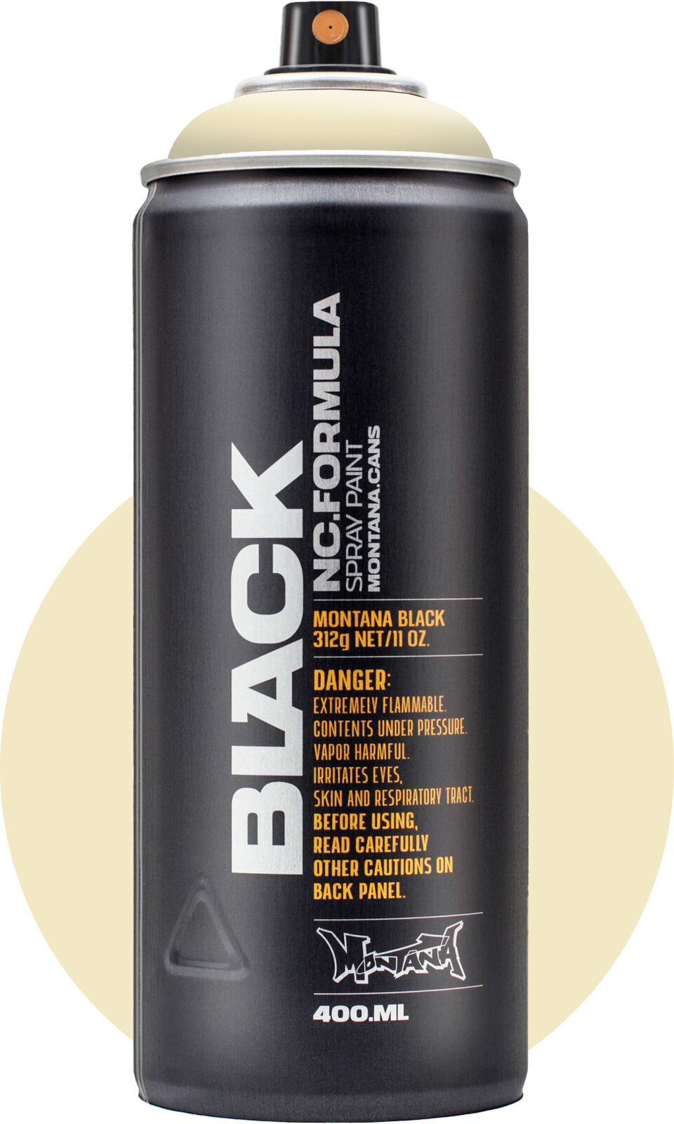 Spraymaling Montana Cans Black Spraymaling 8000 Ivory 400 ml 1 stk.