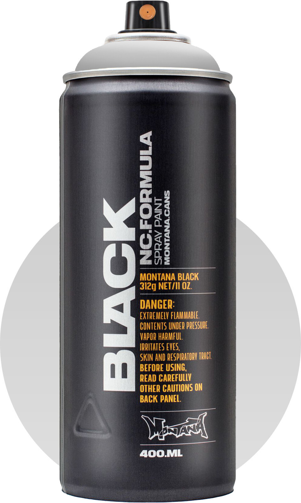 Tinta em spray Montana Cans Black Spray Paints Outline Silver 400 ml 1 un.