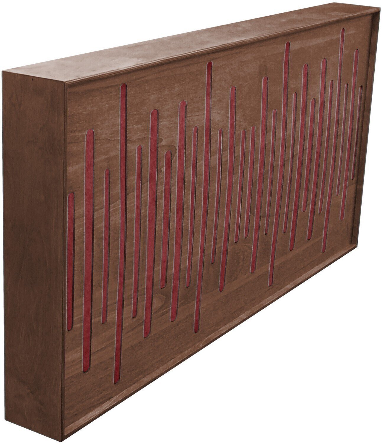 Absorpčný drevený panel Mega Acoustic FiberExcellentPRO120 Walnut/Dark Red Absorpčný drevený panel