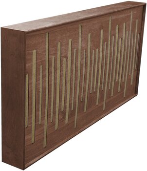 Painel de madeira absorvente Mega Acoustic FiberExcellentPRO120 Walnut/Beige Painel de madeira absorvente - 1