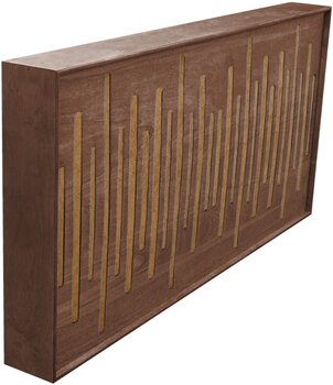 Painel de madeira absorvente Mega Acoustic FiberExcellentPRO120 Walnut/Light Brown Painel de madeira absorvente - 1