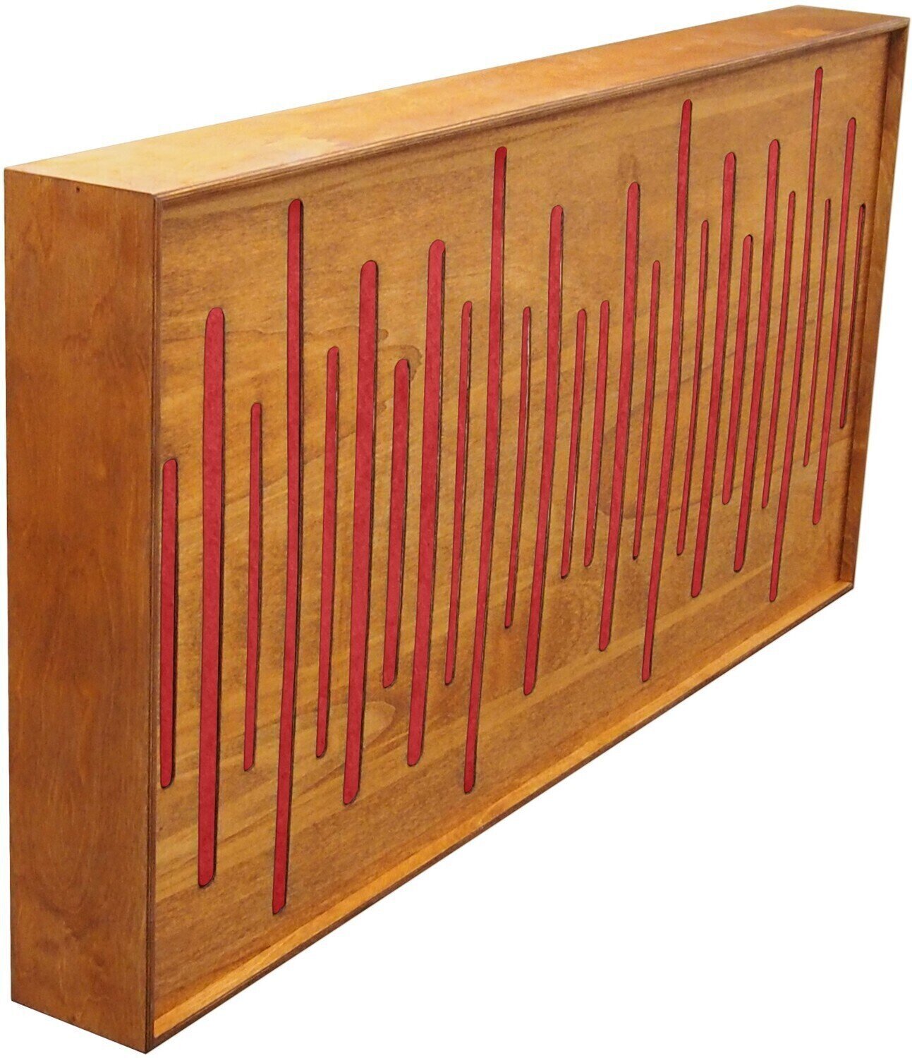 Absorpční dřevěný panel Mega Acoustic FiberExcellentPRO120 Alder/Red Absorpční dřevěný panel