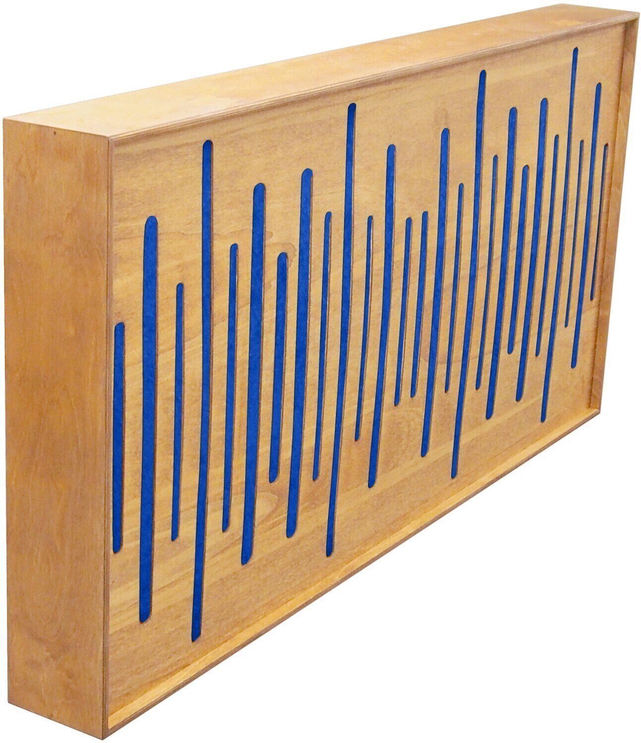 Absorpční dřevěný panel Mega Acoustic FiberExcellentPRO120 Natural/Blue Absorpční dřevěný panel