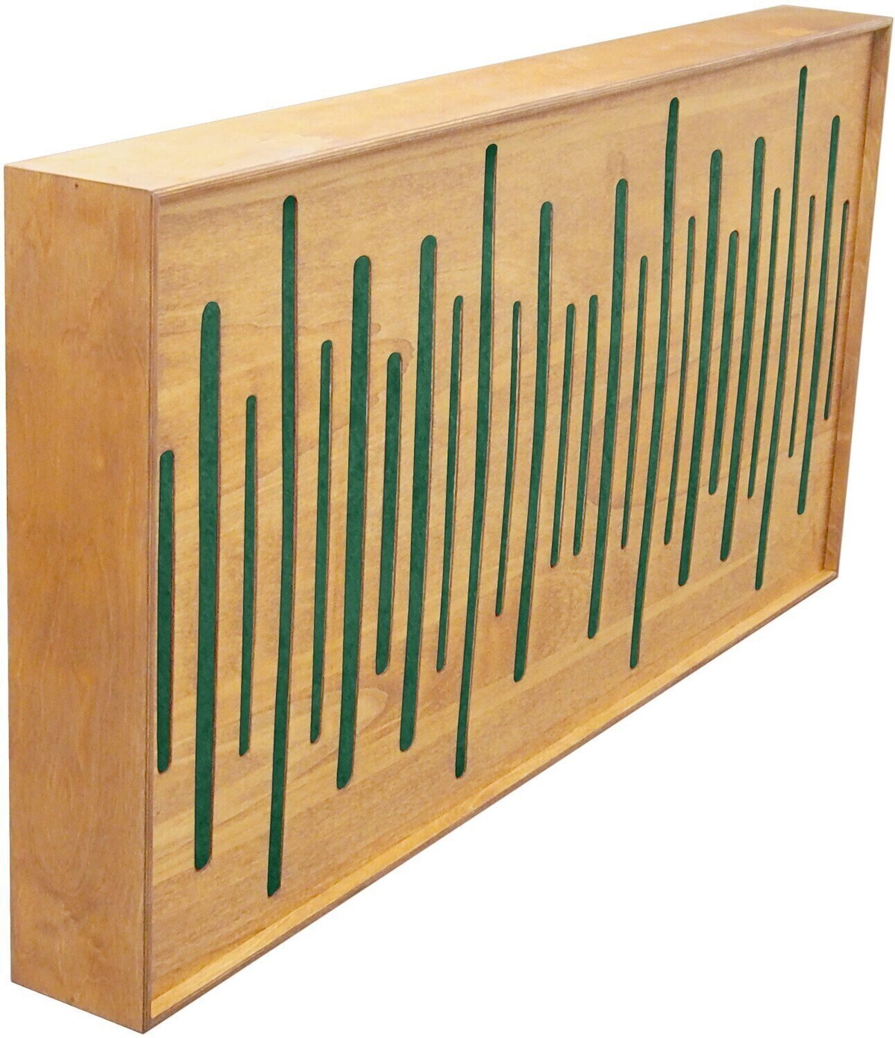 Absorpční dřevěný panel Mega Acoustic FiberExcellentPRO120 Natural/Green Absorpční dřevěný panel