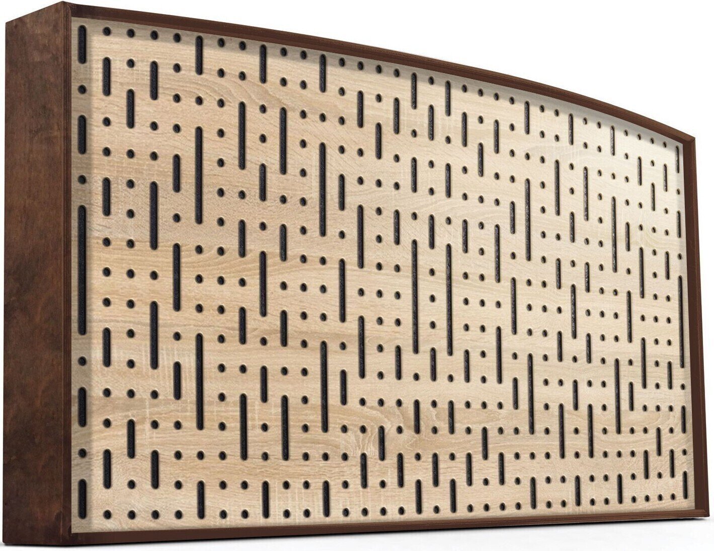 Absorbent Holzplatte Mega Acoustic AcouStand Binary Bean Sonoma Oak/Walnut/Black Absorbent Holzplatte