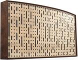 Mega Acoustic AcouStand Binary Bean Sonoma Oak/Walnut/Black Absorbent Holzplatte (Wie neu)