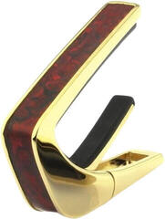 Capodaster voor gitaar met metalen snaren Thalia Shell Collection Crimson Paua-Gold Capodaster voor gitaar met metalen snaren