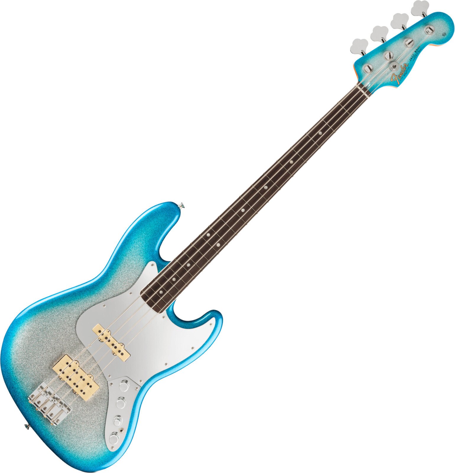 Basso Elettrico Fender Player Plus Blu DeTiger Jazz Bass RW Sky Burst Sparkle Basso Elettrico