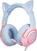 Pc-hoofdtelefoon Onikuma K9 RGB Wired Gaming Headset With Cat Ears Blauw-Roze Pc-hoofdtelefoon