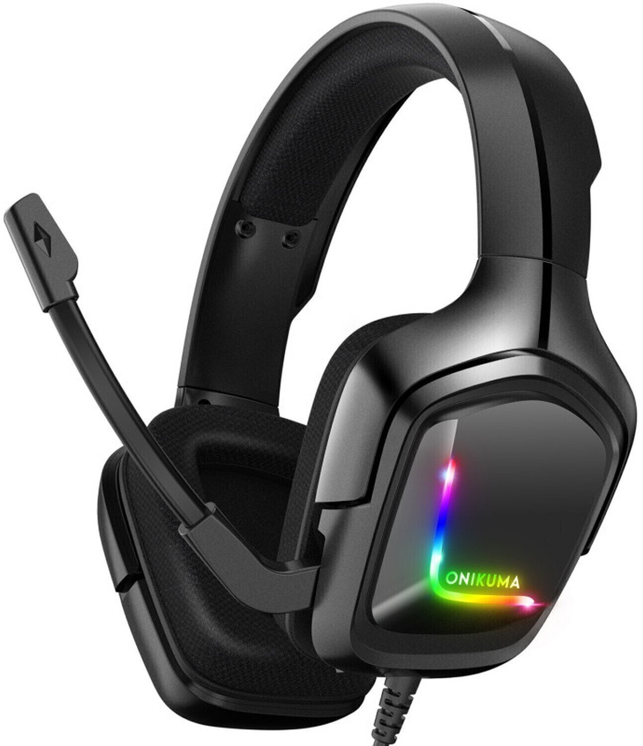 Słuchawki PC Onikuma K20 RGB Wired Gaming Headset Czarny Słuchawki PC